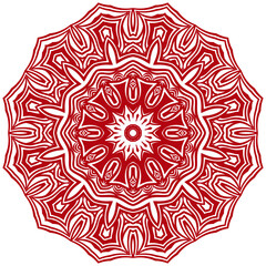 Floral mandala design. Wedding invitation, thank you card, save card, baby shower. Vector illustration