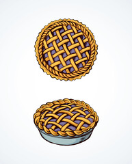 Pie. Vector drawing