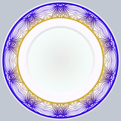 Round Ornament. Vector Illustration. For Modern Interiors Design, Wallpaper.