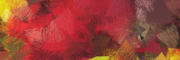 abstract brush strokes background decoration with dark moderate pink, golden rod and moderate red. graphic can be used for banner, web, poster or creative fasion design element