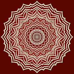 Decorative mandala flower ornament. pattern. vector. Tribal Ethnic Arabic, Indian, motif. for fashion design, wallpaper, invitation