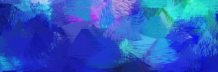 art brush strokes background with strong blue, medium turquoise and light pastel purple. graphic can be used for wallpaper, cards, poster or creative fasion design element