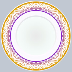 Pattern With Abstract Floral Round Ornament. Oriental Pattern. Indian, Moroccan, Mystic, Ottoman Motifs. Anti-Stress Therapy Pattern. Vector