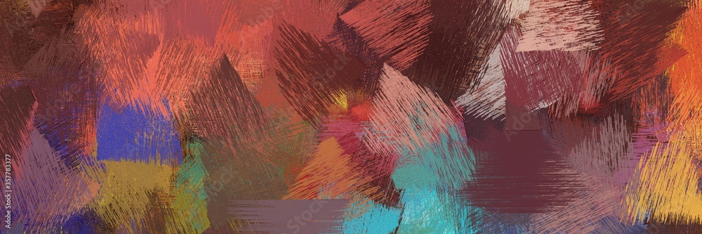 Aufkleber abstract brush strokes background with old mauve, peru and cadet blue. graphic can be used for art p