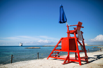 view of beautiful seaside island  in daily 