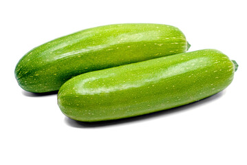 sliced cucumber isolated on white