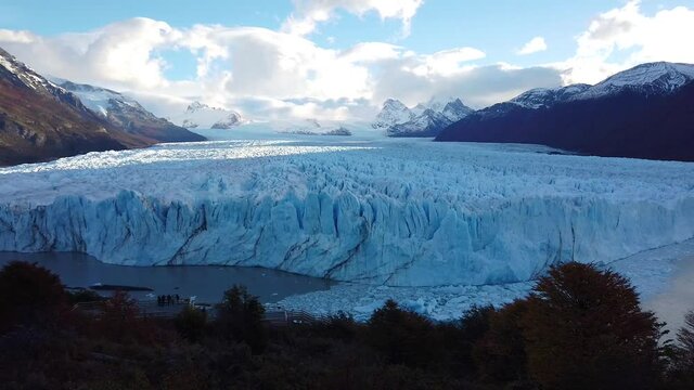Gray Lake Sunset, Blue Glacier Gray, Patagonia.
