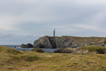 lighthouse on the coast of galicia