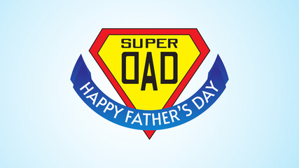 vector illustration of happy father's day