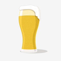 Glass mug of beer for your design