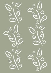 Vector floral pattern. Vector illustration. Design element for textiles, wallpaper, t-shirts, packaging, postcards, brochures, posters and other uses.
