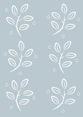 Vector floral pattern. Vector illustration. Design element for textiles, wallpaper, t-shirts, packaging, postcards, brochures, posters and other uses.