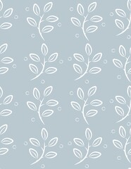 Vector floral pattern. Vector illustration. Design element for textiles, wallpaper, t-shirts, packaging, postcards, brochures, posters and other uses.