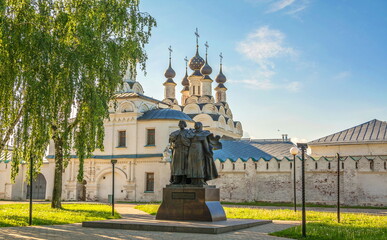 The square in front of  Annunciation Monastery in  ancient Russian city of Murom