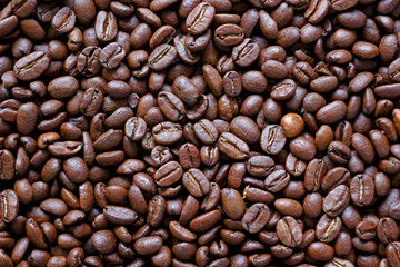 Fototapeta premium roasted coffee beans background