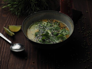 Tom Kha Gai coconut milk soup with chicken