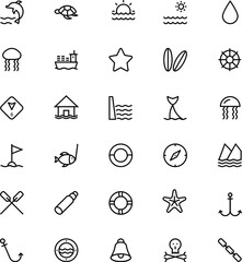 
Sea Vector Line Icons 2
