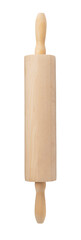 A rolling pin on a white background