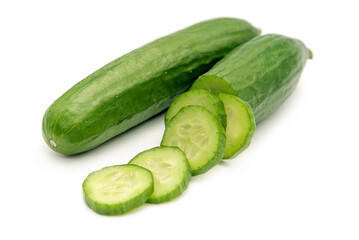 cucumber on a white background