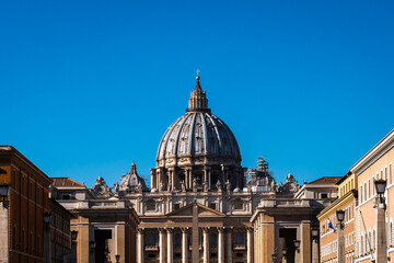 Vatican facade on St. Peter's Square in Rome