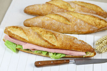 sandwich jambon salade 