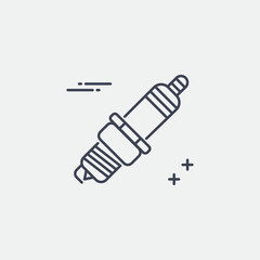 Spark Plug Icon. Vector Illustration