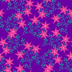 Seamless Pattern With Floral Motifs able to print for cloths, tablecloths, blanket, shirts, dresses, posters, papers.