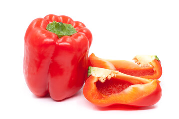 red pepper isolated on white
