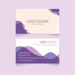 Beauty abstract, iris color design business card template