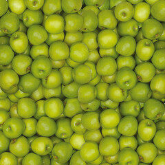 Montón de manzanas verdes