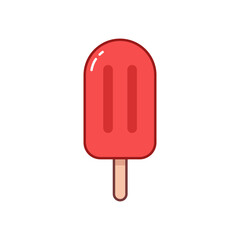 Ice cream cartoon vector illustration