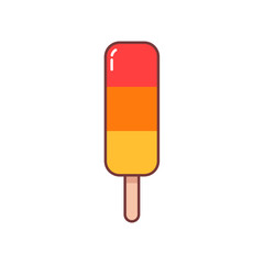 Ice cream cartoon vector illustration