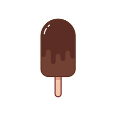 Ice cream cartoon vector illustration