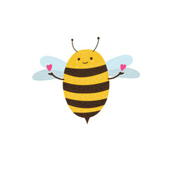 Honey Bee mine! Cute Valentine's day illustration