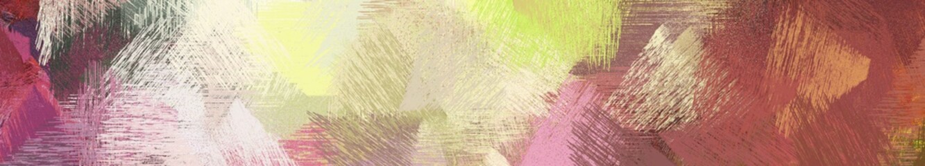 wide landscape graphic with abstract brush strokes background decoration with tan, dark moderate pink and moderate red