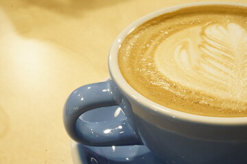cup of coffee on the table
