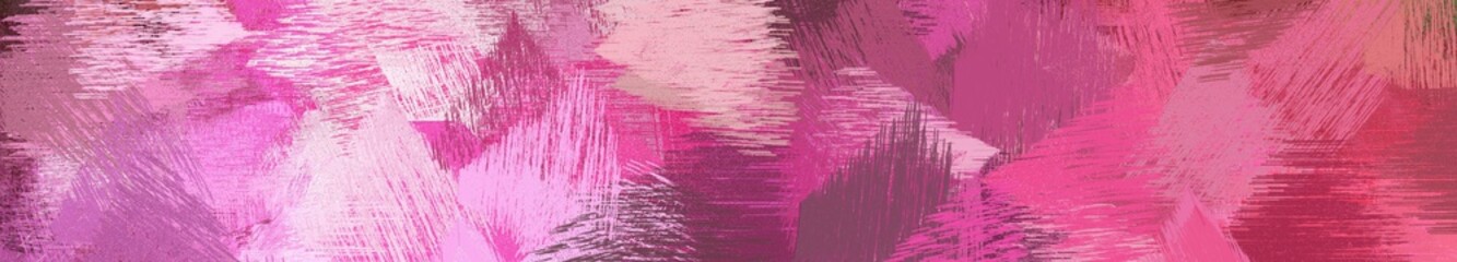 Obraz premium wide landscape graphic with dirty brush strokes background with mulberry , pastel pink and plum