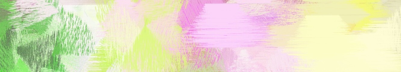 wide landscape graphic with abstract brush strokes background decoration with antique white, moderate green and dark khaki