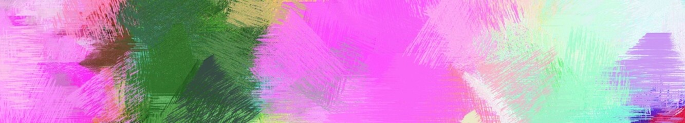 wide landscape graphic with abstract brush strokes background decoration with violet, dark olive green and tea green. can be used for background, canvas or poster