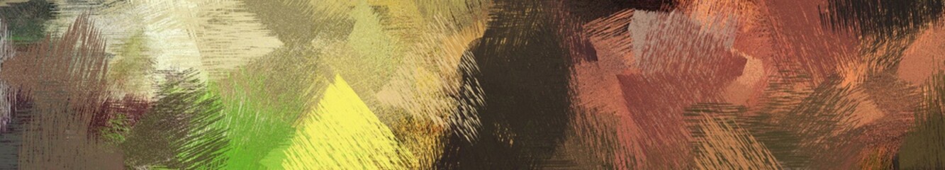 wide landscape graphic with modern brush strokes background with pastel brown, brown and khaki. can be used for wallpaper, cards, poster or banner