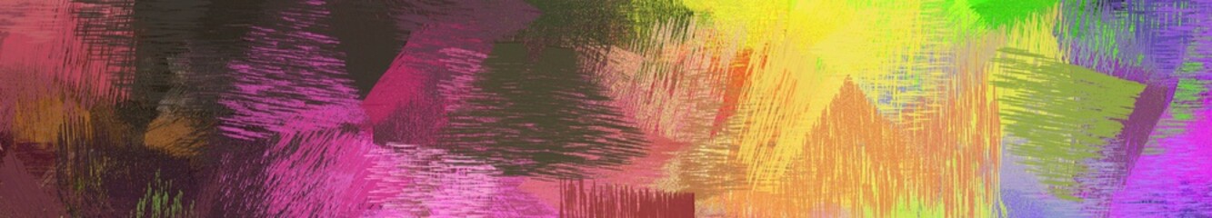 wide landscape graphic with modern brush strokes background with pastel brown, very dark violet and old mauve. can be used for wallpaper, cards, poster or banner