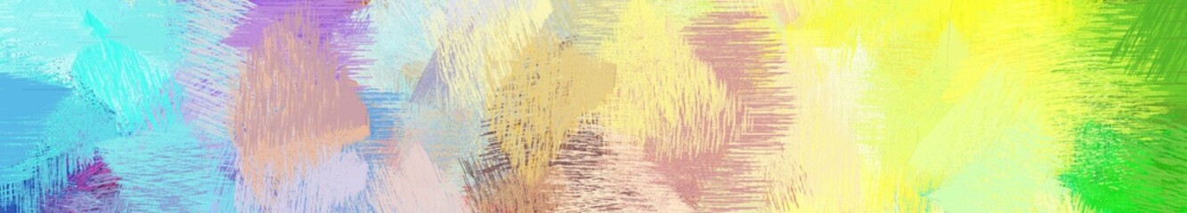 wide landscape graphic with abstract brush strokes background decoration with pastel gray, pale golden rod and medium aqua marine. can be used for background, canvas or poster