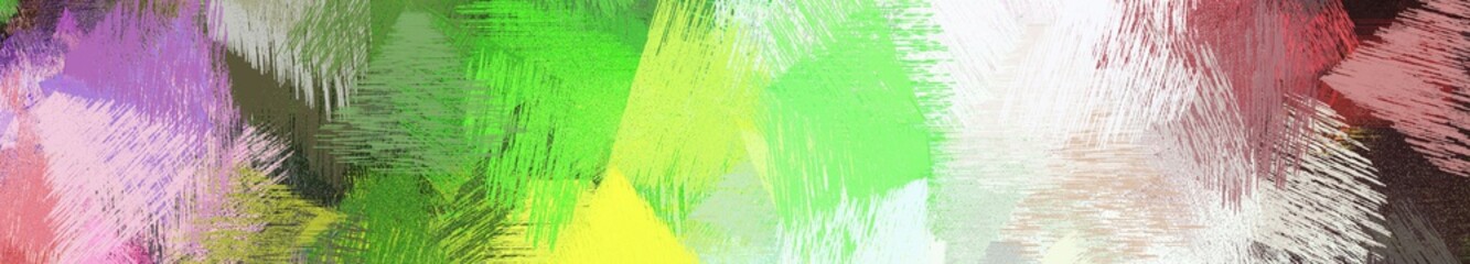 wide landscape graphic with modern brush strokes background with pastel gray, dark olive green and light gray