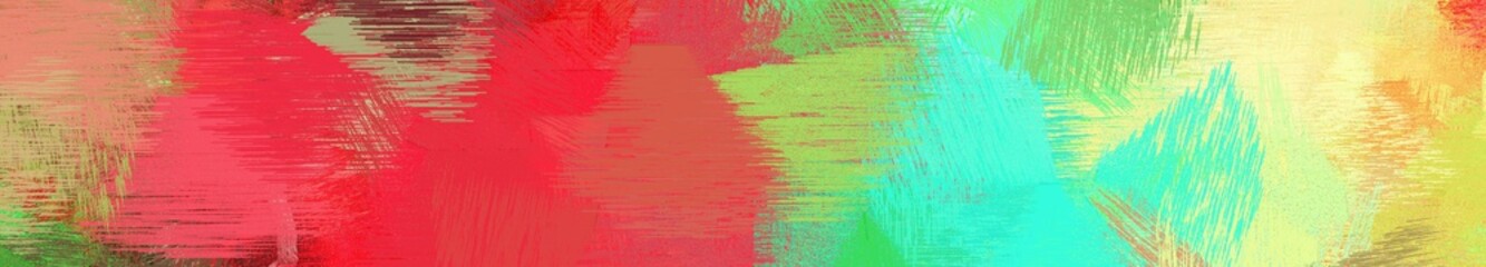 wide landscape graphic with art brush strokes background with dark khaki, turquoise and burly wood. can be used for background, canvas or poster