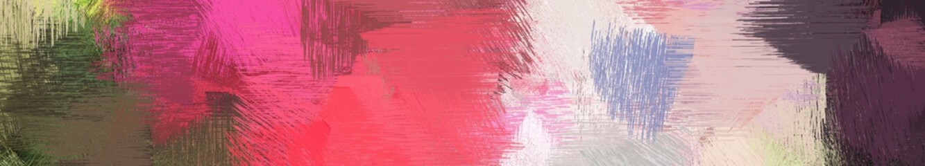 wide landscape graphic with abstract brush strokes background decoration with indian red, old mauve and light gray