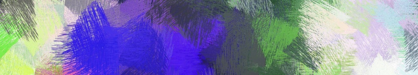 wide landscape graphic with modern brush strokes background with dark slate blue, light gray and dark sea green. can be used for wallpaper, cards, poster or banner