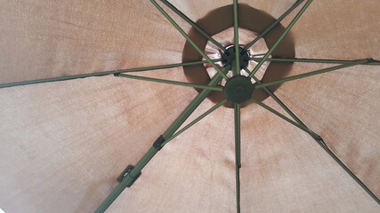 umbrella inside view. Under long-handled