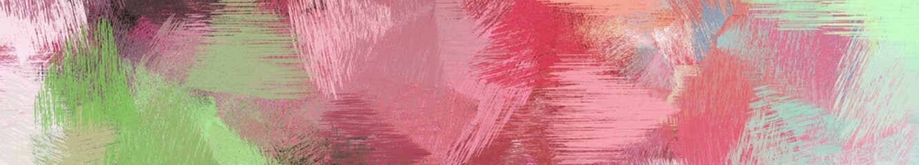 wide landscape graphic with dirty brush strokes background with rosy brown, light gray and moderate red