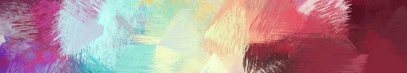 wide landscape graphic with modern brush strokes background with pastel gray, dark moderate pink and dark slate gray. can be used for background, canvas or poster