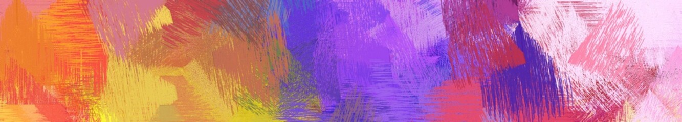 wide landscape graphic with abstract brush strokes background decoration with indian red, wheat and bronze